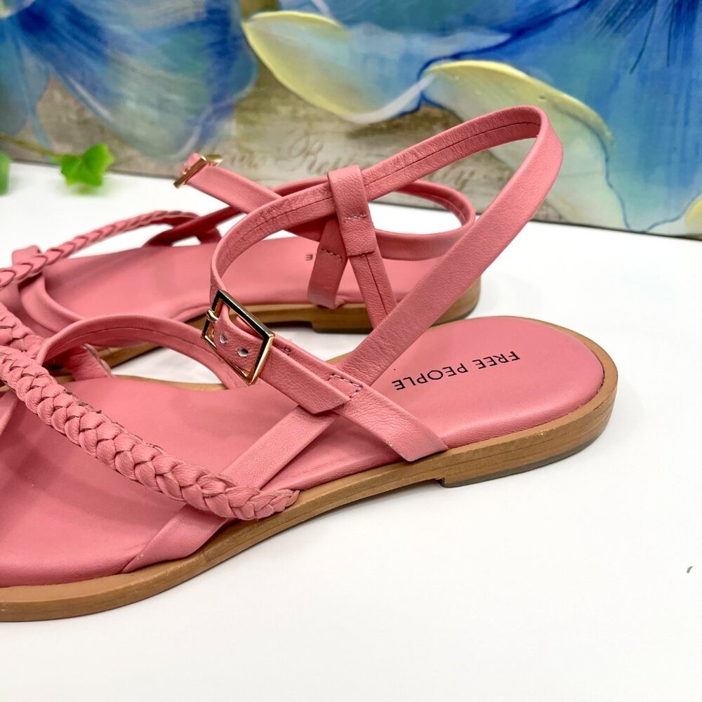 Free People Women's Sunny‎ Days Sandal In Pink Size 6 - Picture 8 of 14